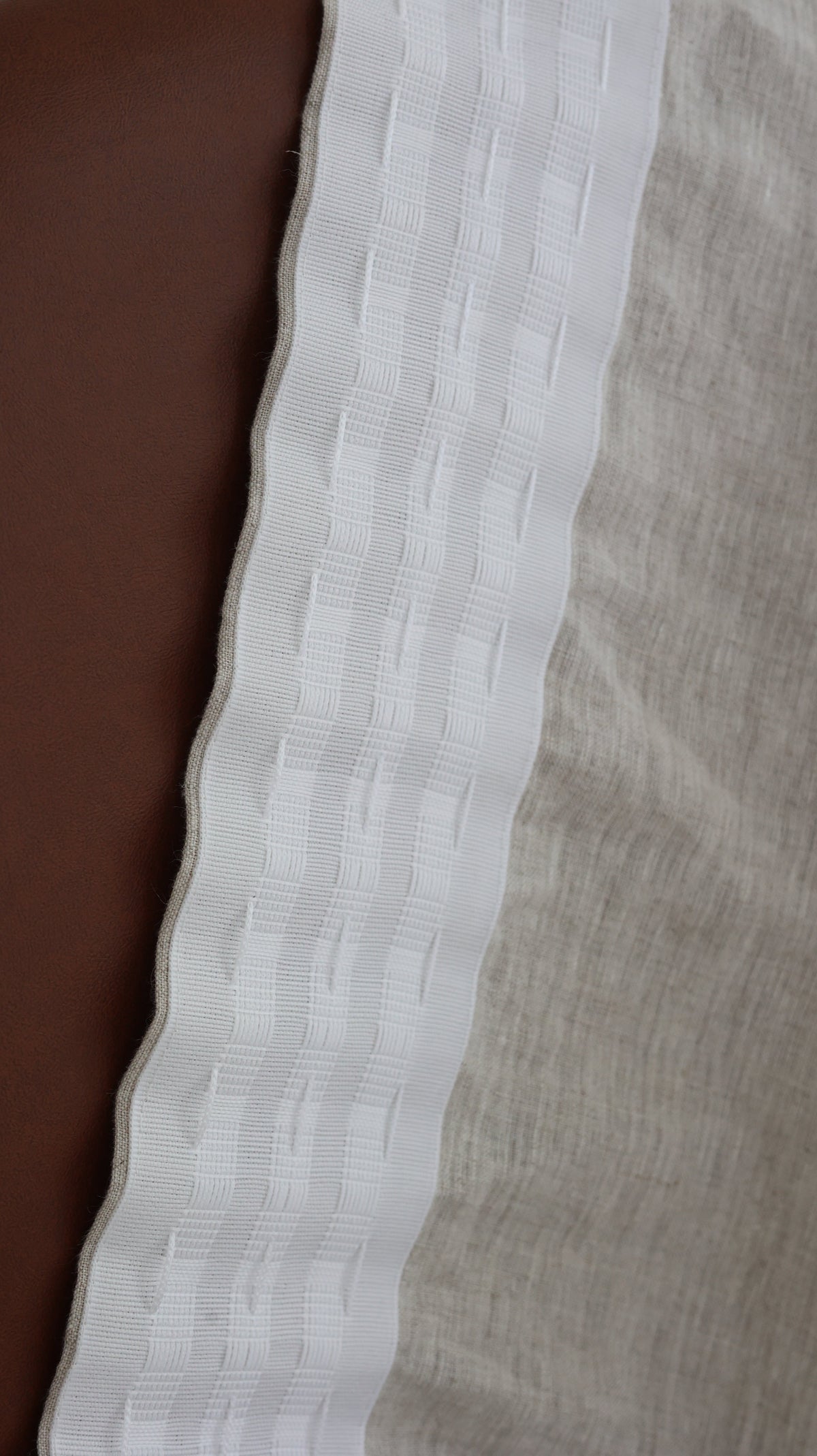 Curtain made of boiled linen Leglo Ivory
