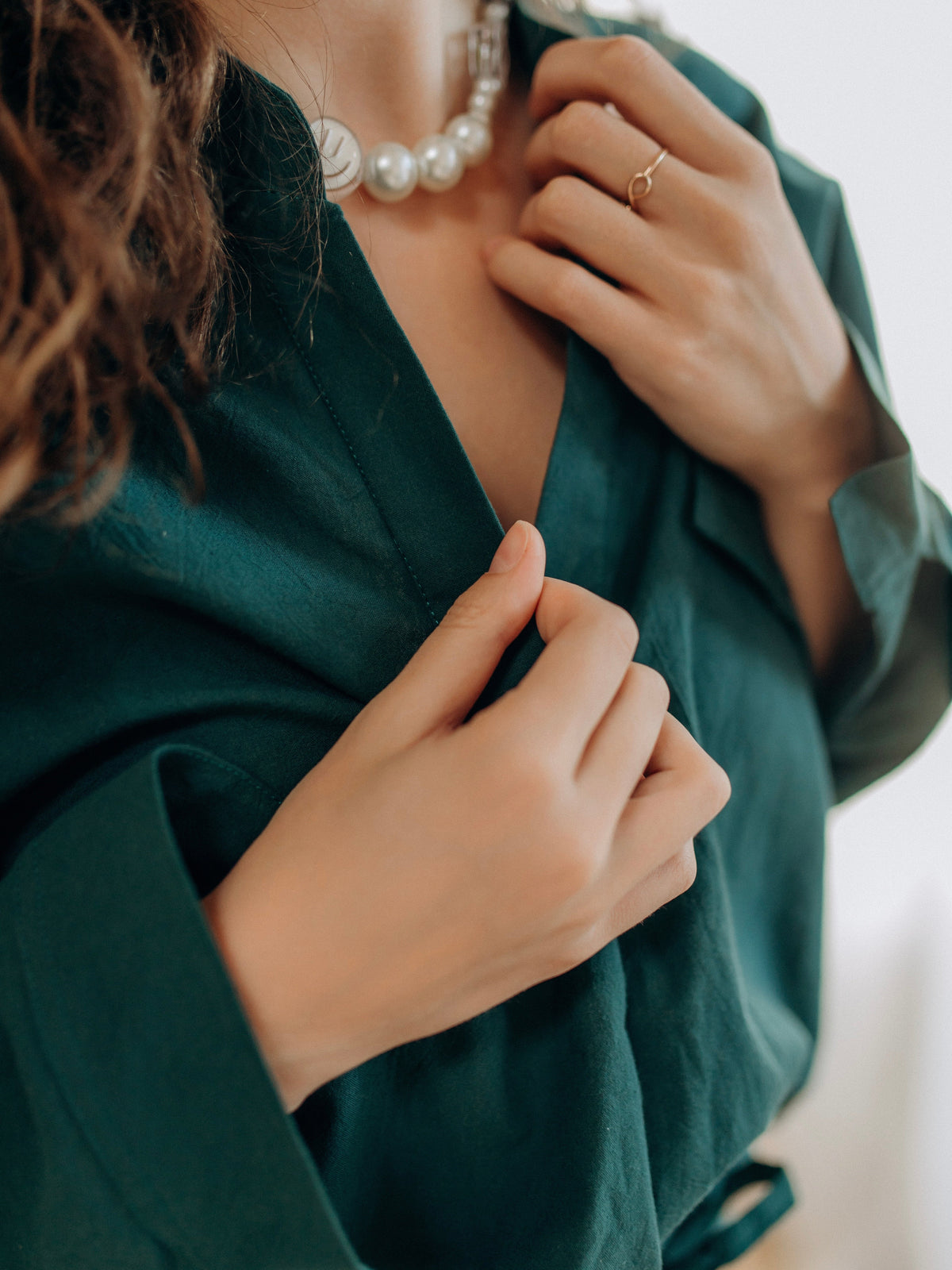 Women's pajama made of boiled cotton Smaragd