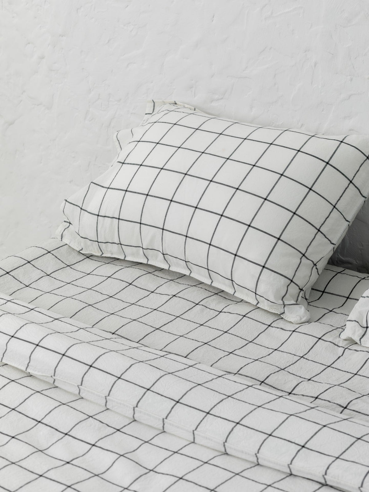 Bedding set made of boiled cotton Leglo Grid