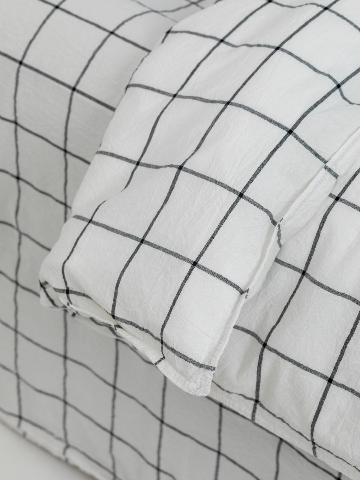 Bedding set made of boiled cotton Leglo Grid