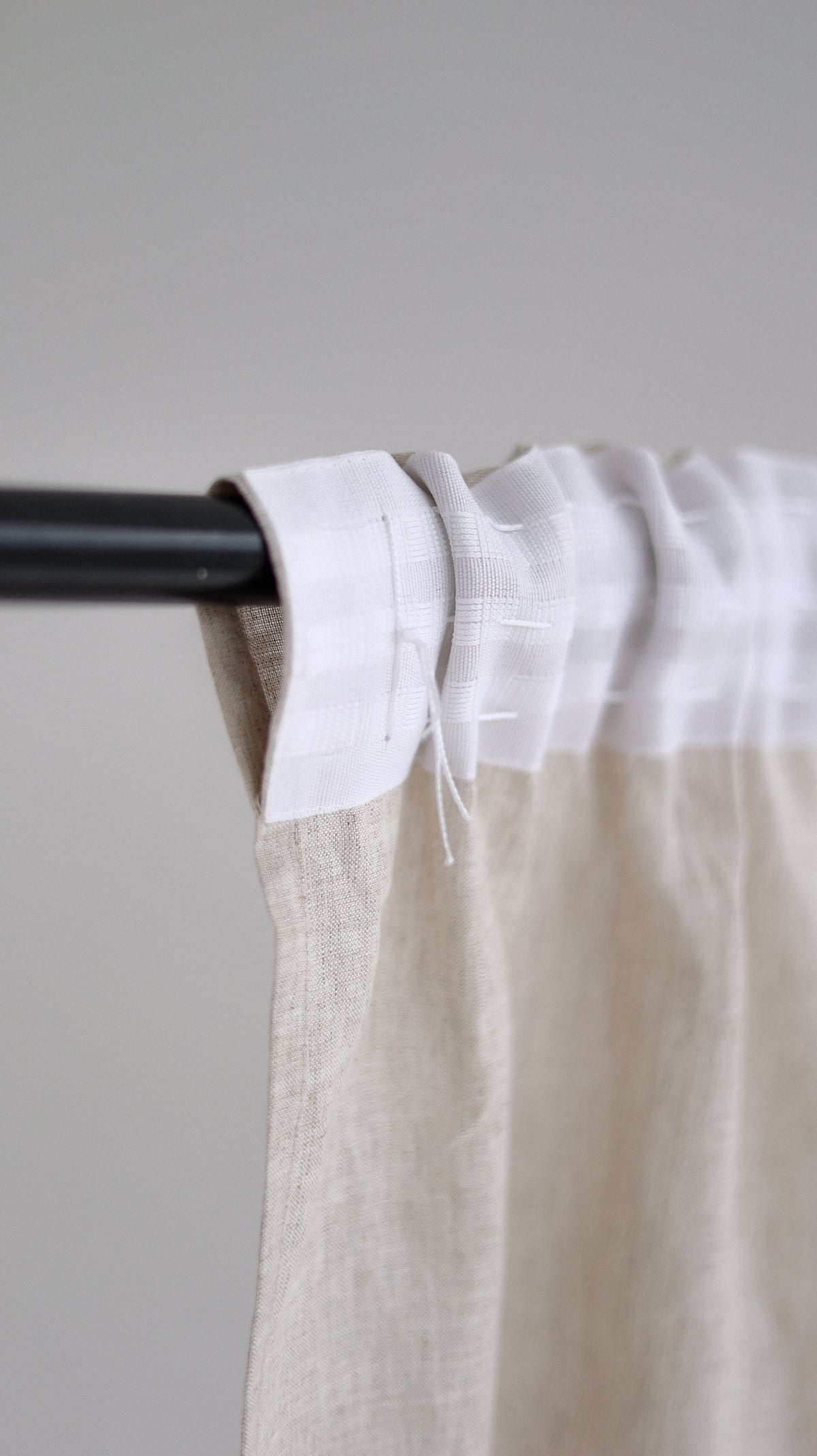 Curtain made of boiled linen Leglo Ivory