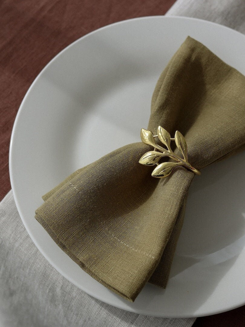 100% Linen Table Napkins, White Napkins Cloth For Wedding, Organic Dinning Napkins In Ivory, Wedding Accessories, Festive Linen Napkins
