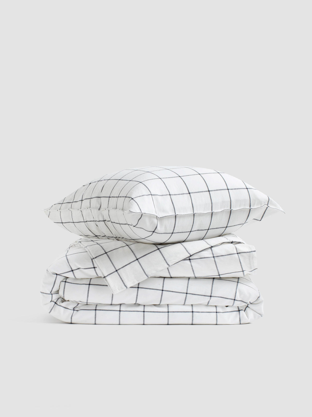Bedding set made of boiled cotton Leglo Grid