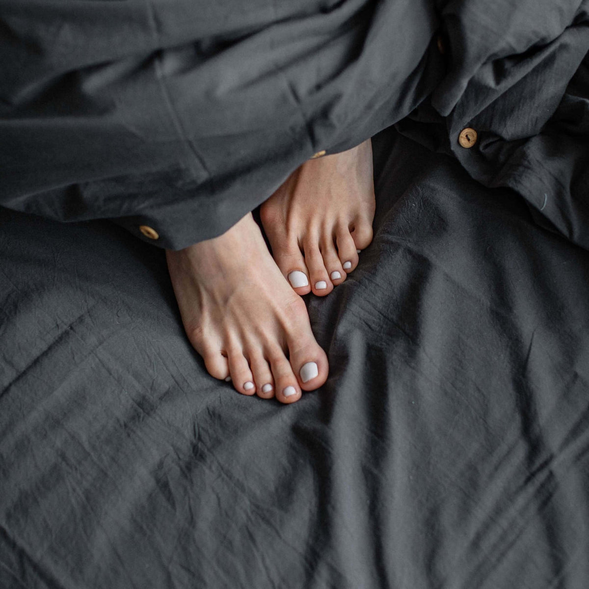 Washed Cotton Bedding Set Slate