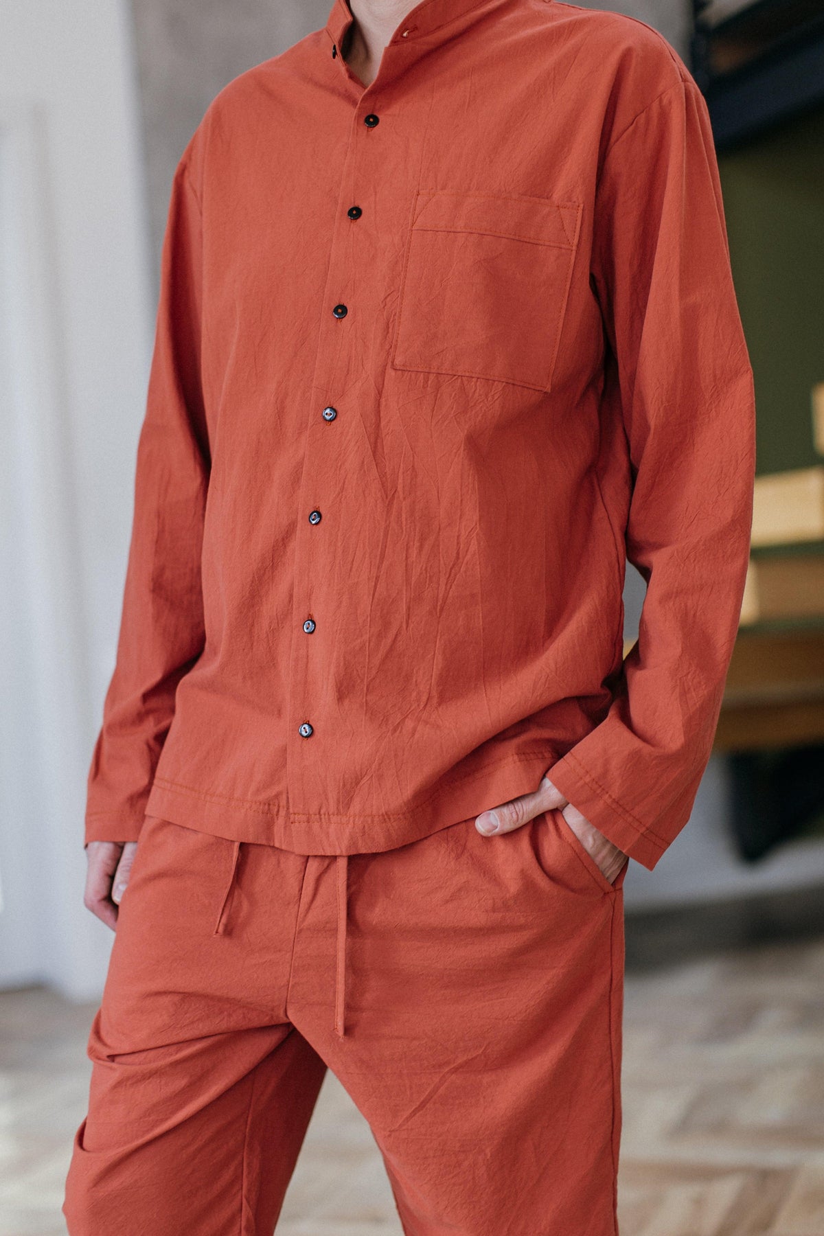 Men's Loungewear – Brick Red - leglo.store