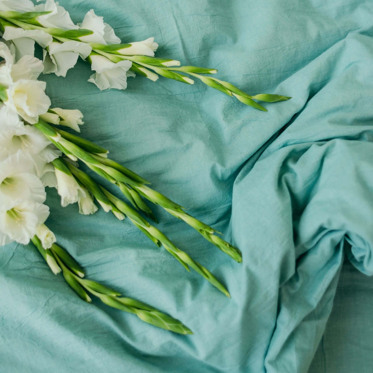 Washed Cotton Bedding Set Ocean